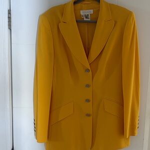 Escada Women's Vibrant Yellow Suit Jacket